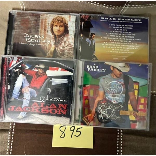Country CDs-Brad Paisley, Alan Jackson, Dierks Bentley