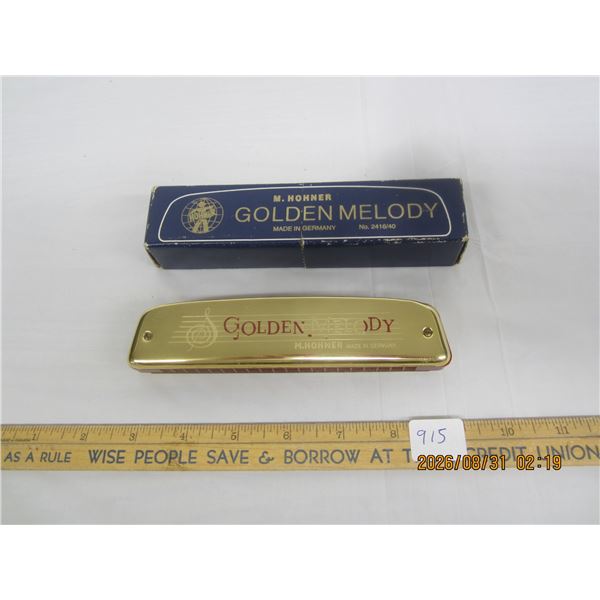 915. Horner Golden Melody Harmonica with Box