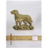 Image 1 : 921. Antique Brass Dog Key Hanger