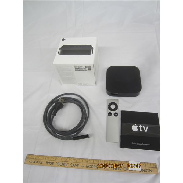 929. Apple TV Box with Cable and Remote