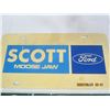 Image 2 : 933. 2 Vintage New Car Front Plates Scott Ford Moose Jaw and Triex