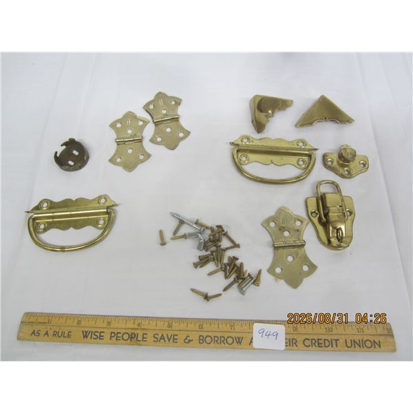 949. Lot of Vintage Brass Hardware