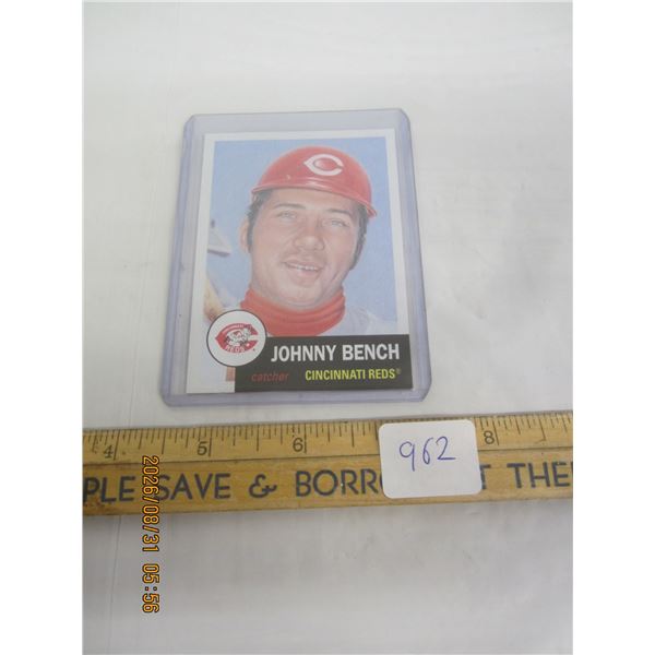 962. Vintage Johnny Bench Baseball Card