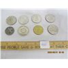 Image 1 : 963. Lot of 6 Vintage Tokens and 2 Dollar Coins