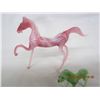 Image 2 : 964. 1960's Art Glass Horse and Dogs