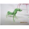 Image 6 : 964. 1960's Art Glass Horse and Dogs