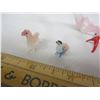 Image 3 : 965. 1960's Miniature Art Glass Animals Horse and Birds
