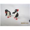 Image 3 : 966. 1960'S 2 Penguin Figures and Wooden Salt and Peppers Sea Captain and Whale Hand Made