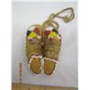 Image 5 : 968. Native American Ornamental Baby Boots Hand Beaded and a Beaded Poppy Pin