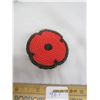 Image 6 : 968. Native American Ornamental Baby Boots Hand Beaded and a Beaded Poppy Pin