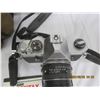 Image 3 : 971. Pentax MX 35 mm Camera Outfit Body, 3 Lenses, Flash, Case and Accessories Camera are Working Go