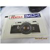 Image 5 : 971. Pentax MX 35 mm Camera Outfit Body, 3 Lenses, Flash, Case and Accessories Camera are Working Go