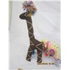 Image 3 : 976. Vintage Mexican Folk Art Stuffed Animals Giraffe and Pig