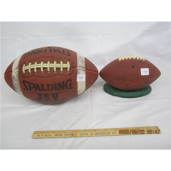 984. Vintage Spalding J5V Football and a Vintage Musical Football