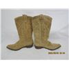 Image 4 : 986. Ladies Giddy -Up Size 8 Swade Leather Cowgirl Boots in Great Shape
