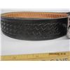 Image 4 : 988. Almost New Leather Belt with a Quality Mechanic Belt Buckle