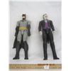Image 1 : 989. 2 Vintage 12-Inch-Tall DC Comic Figures Batman and Joker