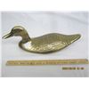 Image 1 : 992. Heavy Vintage Solid Brass Duck in Good Condition