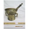 Image 1 : 993. Heavy Vintage Solid Brass Motor and Pestal Great Condition