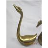 Image 2 : 994. 2 Vintage Solid Brass Swans in Great Condition.
