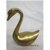 Image 4 : 994. 2 Vintage Solid Brass Swans in Great Condition.