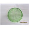 Image 3 : 996. Antique Depression Uranium Green Glass Ash Tray Glows Green Under Light