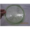 Image 5 : 999. Uranium Glass Antique Depression Glass Cake Plate Glows Green Under Light