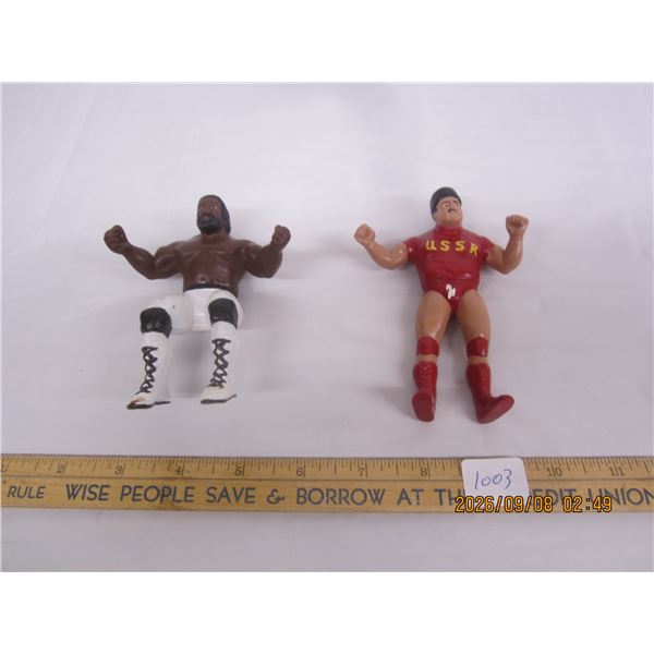 1003. 2 Vintage 1986 LJN Wrestling Figures