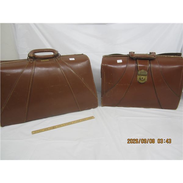 1022. 2 Antique Suitcases