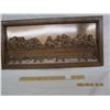 Image 1 : 1028. Copper craft The Last Supper 3D Copper Artwork in Good Condition