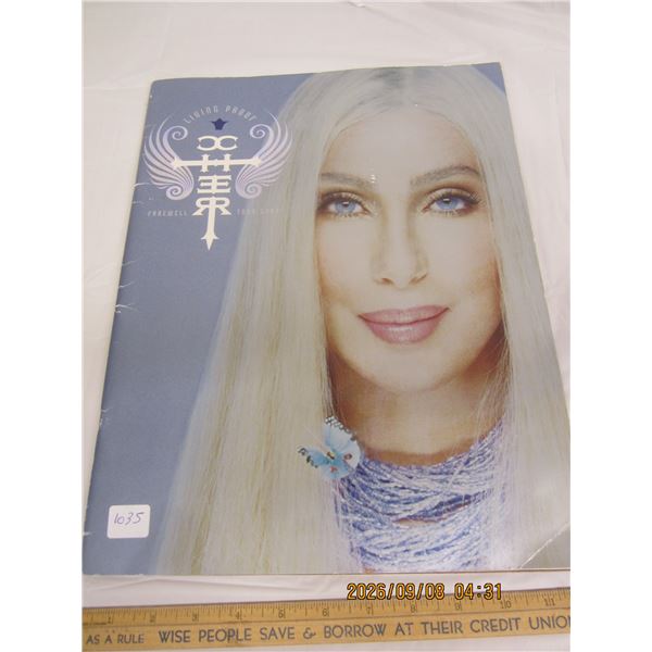1035. Cher Living Proof Farewell Tour 2003 Tour Book