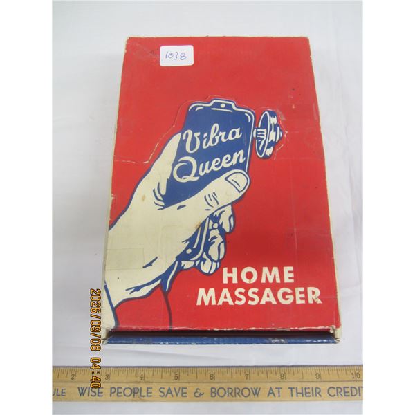 1038. Vintage Vibra Queen Home Massager with Box