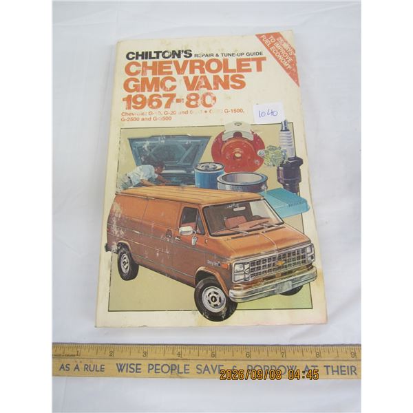 1040. Chilton’s Chevey 1967-1980 Repair Manual