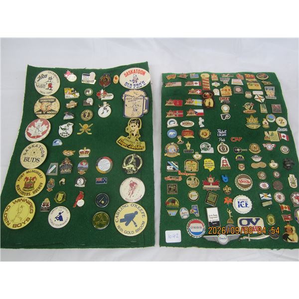 1042. Collection of Vintage Buttons and Pin Backs