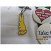 Image 5 : 1043. Lot of Vintage Pins, Bottle Openers, John Diefenbaker Pin Back Button Etc.