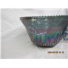 Image 5 : 1044. Vintage Carnival Glass Punch Bowl with 12 Cups and Ladle