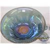Image 6 : 1044. Vintage Carnival Glass Punch Bowl with 12 Cups and Ladle