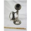 Image 1 : 1045. Antique Western Electric Candle Stick Telephone Nickle Over Brass