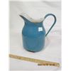Image 1 : 1046. Rare Blue Enamel Jug