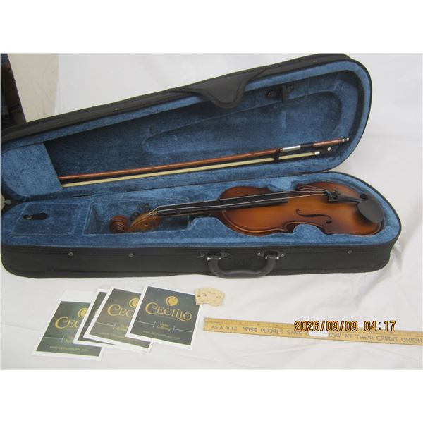 1052. Childs Violin with Case