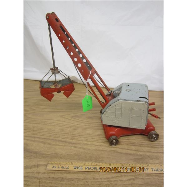 1066. Antique 1950's Drag Link Dirt Moving Toy in Good Shape
