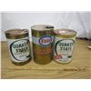 Image 2 : 1071. 3 Vintage Oil Tins Quaker State and Esso