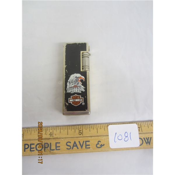 1081. Vintage Authentic Harley Davidson Lighter