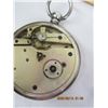 Image 5 : 1086. Antique Sterling English Key Wind Double Door Pocket Watch Working no Key 126 grams