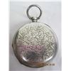 Image 7 : 1086. Antique Sterling English Key Wind Double Door Pocket Watch Working no Key 126 grams