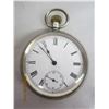 Image 2 : 1087. Sterling Silver Antique Dress Size English Pocket Watch Great Condition Working 78 Grams