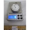 Image 7 : 1087. Sterling Silver Antique Dress Size English Pocket Watch Great Condition Working 78 Grams