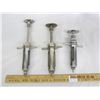 Image 1 : 1093. Lot of 3 Antique Medical Syringes