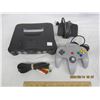 Image 1 : 1095. Nintendo 64 (N64) Consol with Power Pack, AV Cord and One Controller Tested Ready to Use