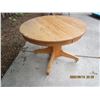 Image 4 : 1102. Antique Round Coffee Table with Quarter Cut Top